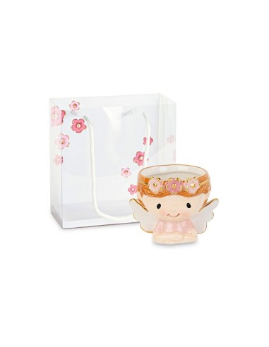6 Vaso portapianta angelo rosa