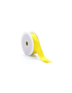 Nastro raso pois giallo 15mm 2