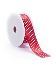 Nastro raso pois rosso 15mm 2