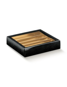 10 Scatole nero e oro Divisorio 14x14x3