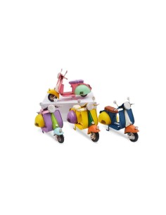 4 Statuina Vespa metallo