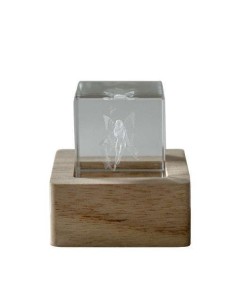 Statuina cubo fatina con led