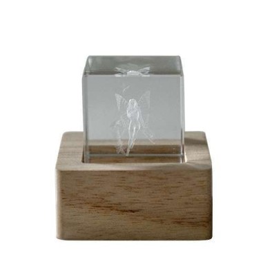 Statuina cubo fatina con led