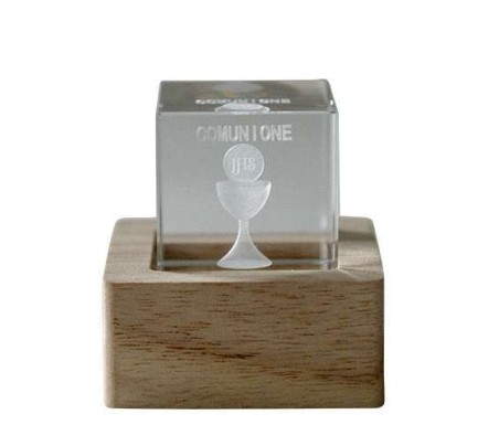 Statuina cubo calice comunione con led