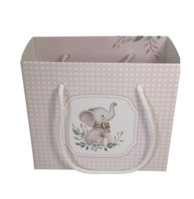 10 Scatole Busta elefante rosa con finestra 16x8x14