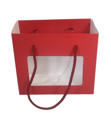 scatola busta rosso