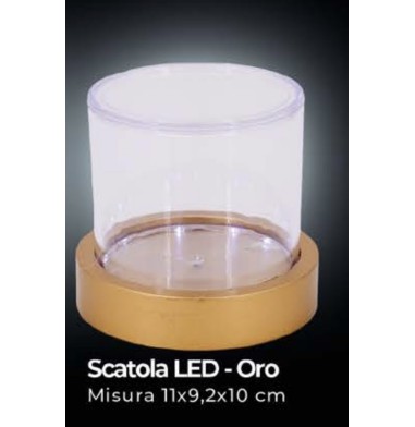 scatola plexiglass oro