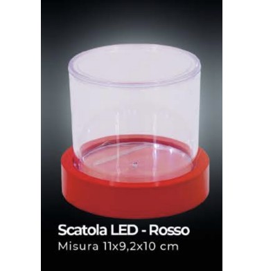 scatola plexiglass rosso