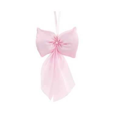 12 Applicazione fiocco chiffon rosa