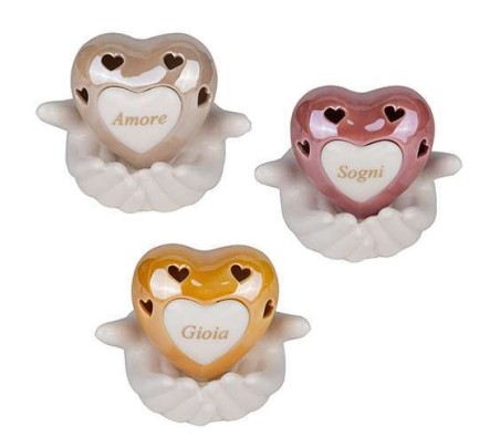 3 Statuina mani con cuore led
