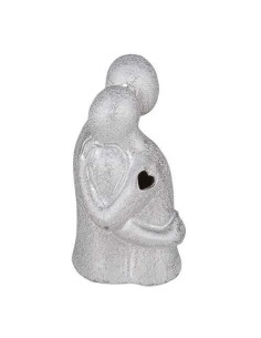 2 Statuina sposi argento led