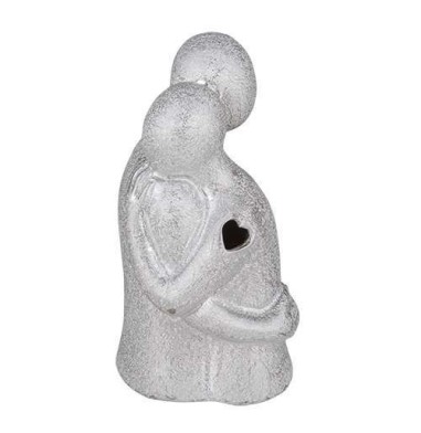 2 Statuina sposi argento led