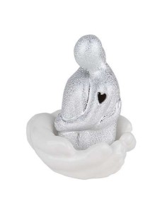 2 Statuina mani con sposi argento led