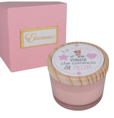 Candela orso rosa