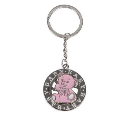 12 Portachiavi orso rosa
