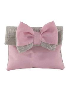 12 Sacchetti poscet rosa con fiocco