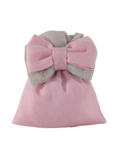 12 Sacchetti rosa con fiocco
