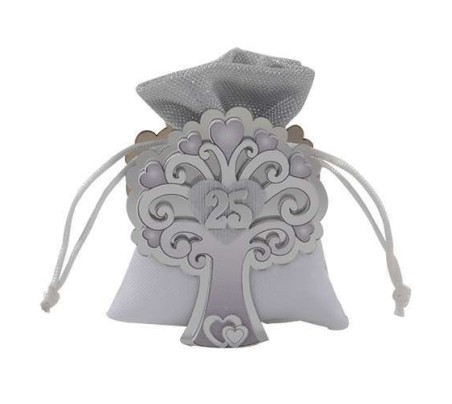 6 Sacchetti albero 25° Anniversario