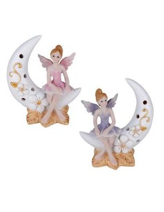 2 Statuina fata con luna led