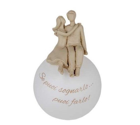 Statuina sfera sposi cm12