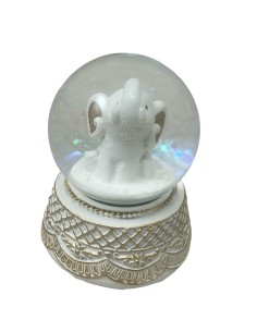 Statuina sfera con elefante bianco