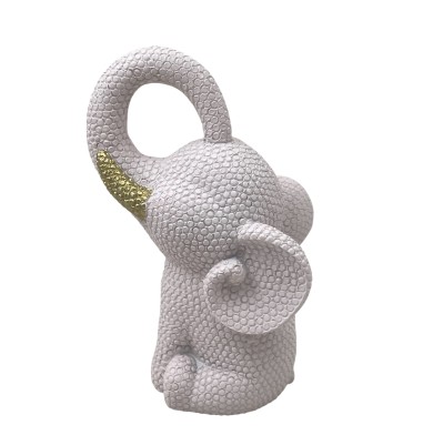 Statuina elefante Rosa cm12