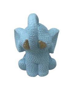 12 Statuina elefante celeste cm5