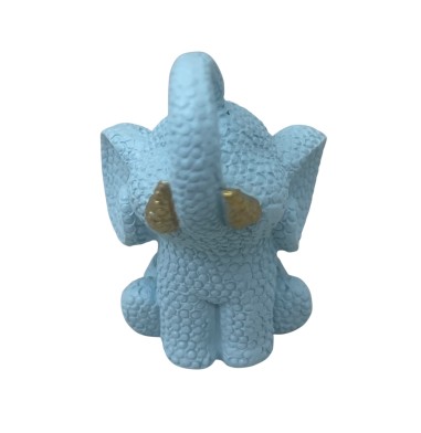 12 Statuina elefante celeste cm5