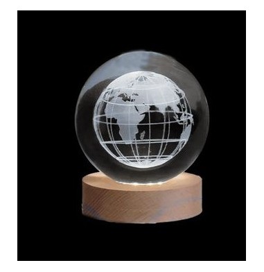 Statuina sfera led mappamondo cm7