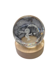 Statuina sfera led piccolo principe cm8