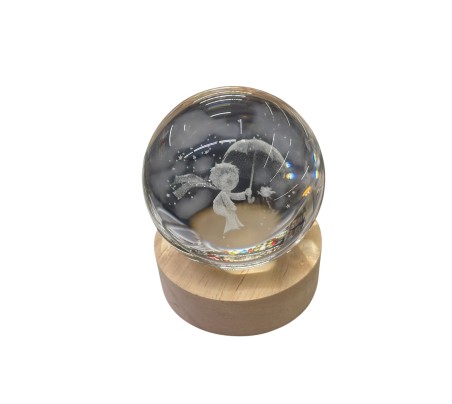Statuina sfera led piccolo principe cm7