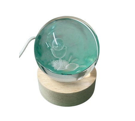 Statuina sfera led calice comunione cm7