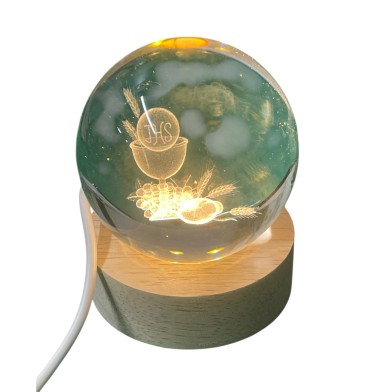 Statuina sfera led calice comunione cm7