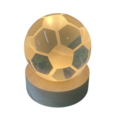 Statuina sfera led pallone calcio cm7