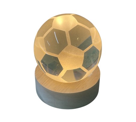 Statuina sfera led pallone calcio cm7