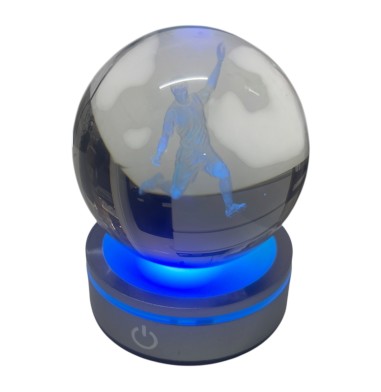 Statuina sfera calciatore calcio con led CM10