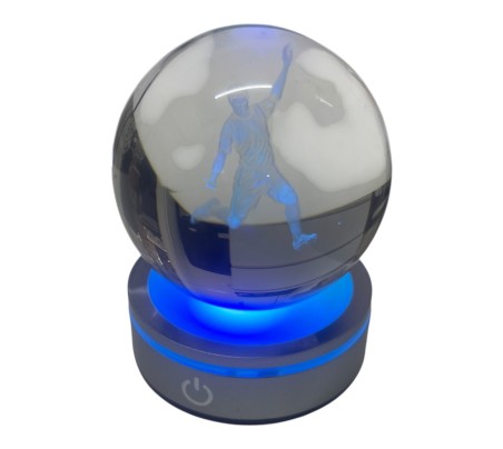 Statuina sfera calciatore calcio con led CM10