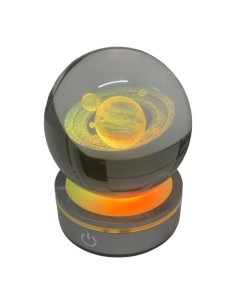 Statuina sfera Galassia  con led CM10