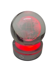 Statuina sfera Mappamondo  con led CM10
