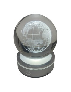 Statuina sfera Mappamondo  con led CM10 2