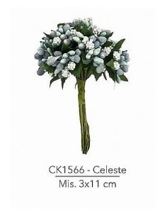 12 Bacche celeste decorative