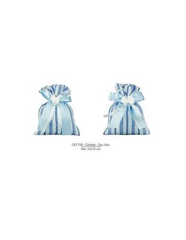 12 Sacchetti celeste con mix gesso