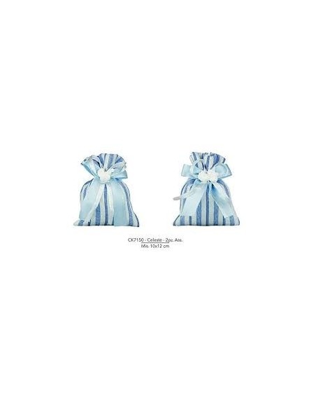 12 Sacchetti celeste con mix gesso