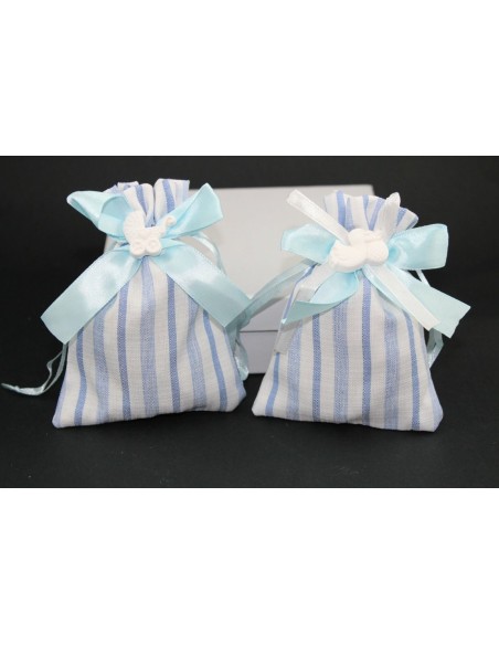 12 Sacchetti celeste con mix gesso