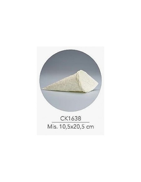 12 Cono iuta panna cm20