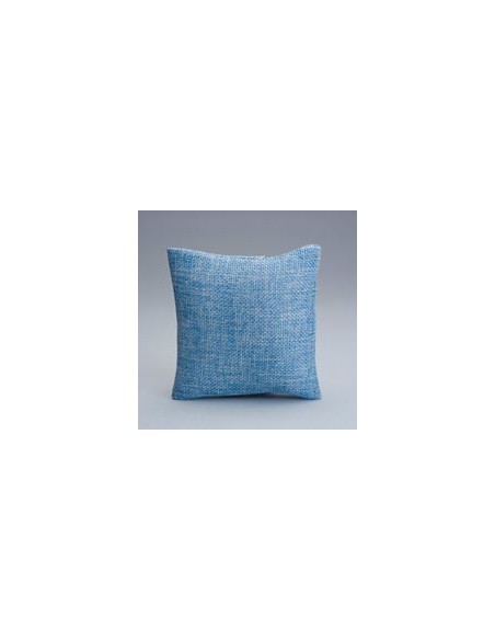 10 Sacchetti cuscino iuta celeste