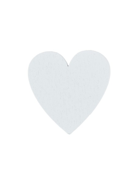 25 Applicazione cuore bianco cm3