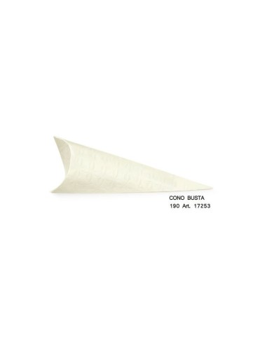 10 Scatole cono busta bianco