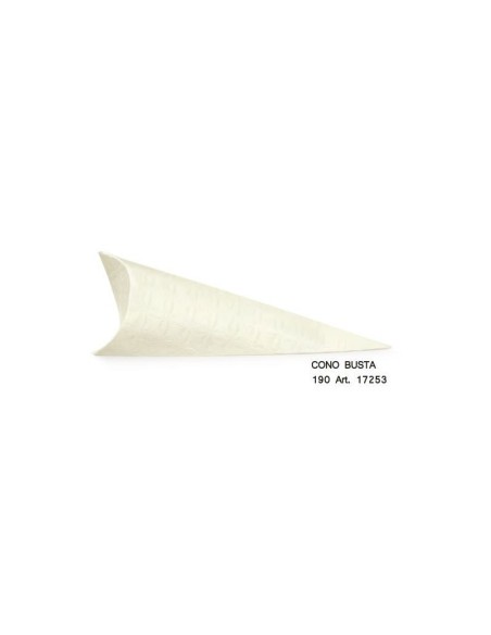 10 Scatole cono busta bianco