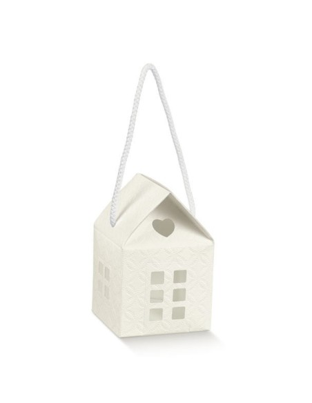 10 Scatole casetta bianca 10x10x9